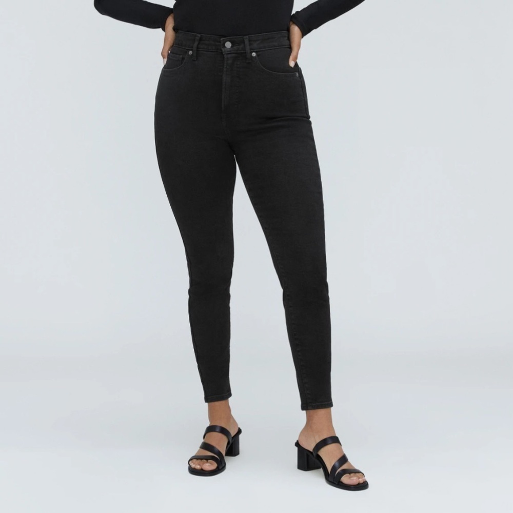 Everlane The Way-High Skinny Jeans - Color: Black Ash